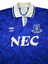 1991-93 EVERTON SHIRT L