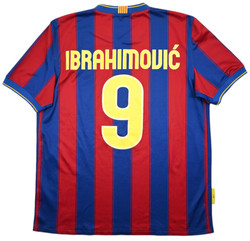 2009-10 FC BARCELONA *IBRAHIMOVIC* SHIRT L