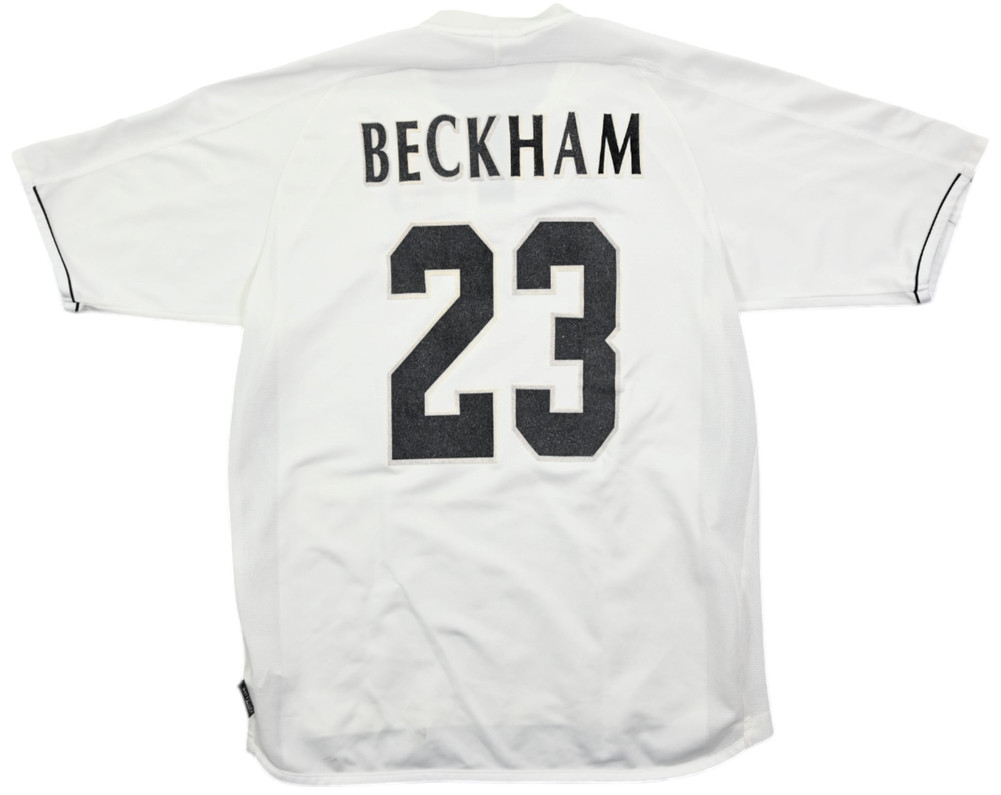 2003-04 REAL MADRID *BECKHAM* SHIRT XL. BOYS