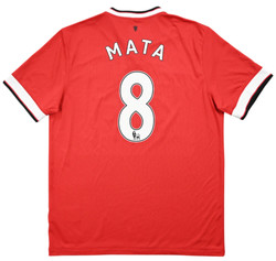 2014-15 MANCHESTER UNITED *MATA* SHIRT L