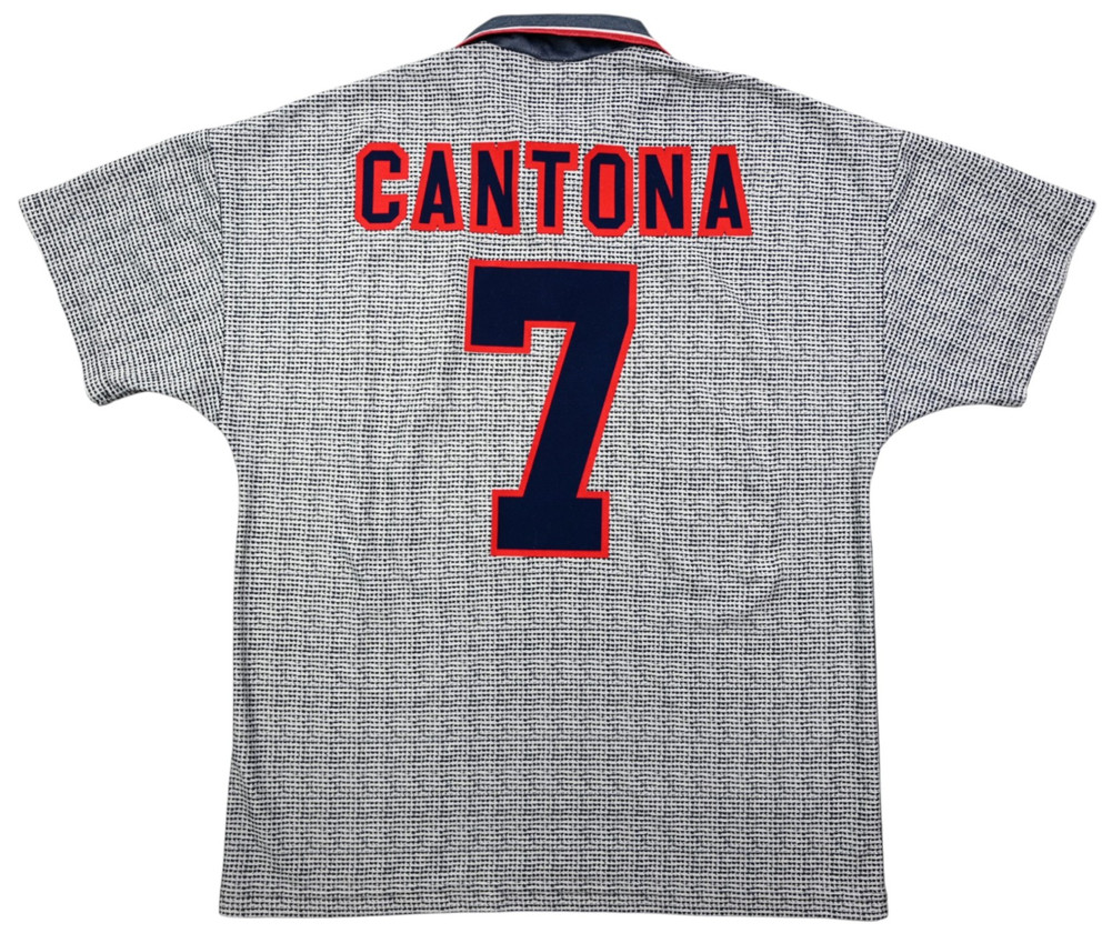 1995-96 MANCHESTER UNITED *CANTONA* SHIRT L