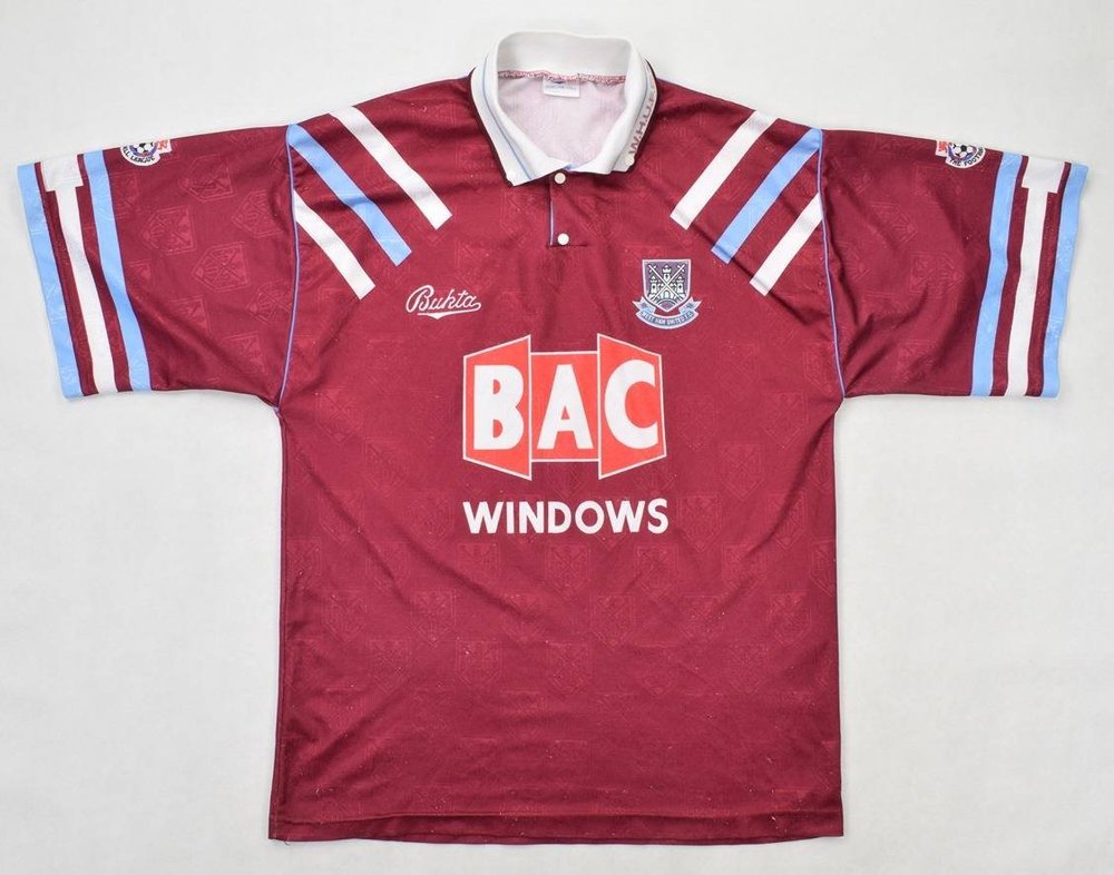 1991-92 WEST HAM UNITED MATCH ISSUE SHIRT M