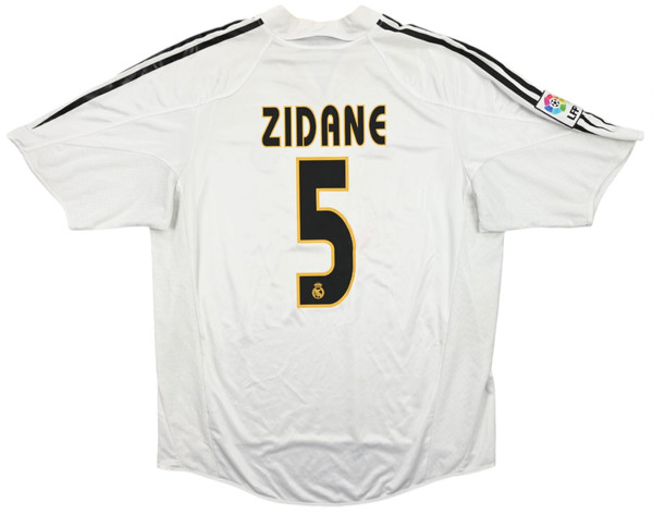 2004-05 REAL MADRID *ZIDANE* SHIRT XL