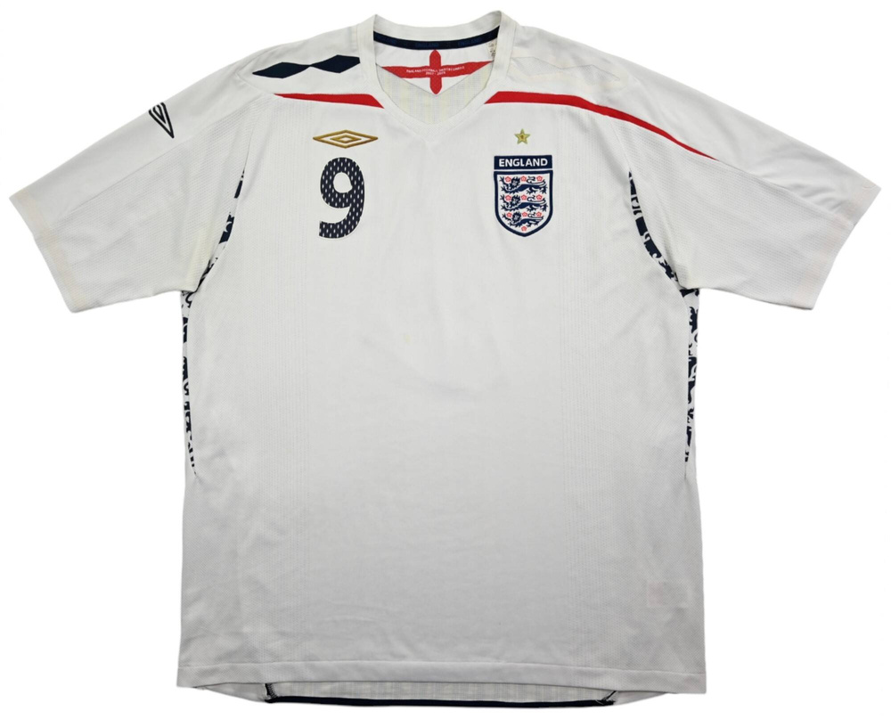 2007-09 ENGLAND *ROONEY* SHIRT 2XL