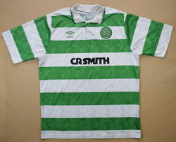 1989-91 CELTIC GLASGOW SHIRT M