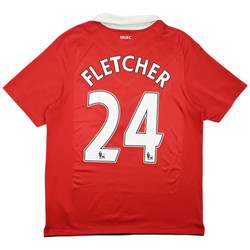 2010-11 MANCHESTER UNITED *FLETCHER* SHIRT L