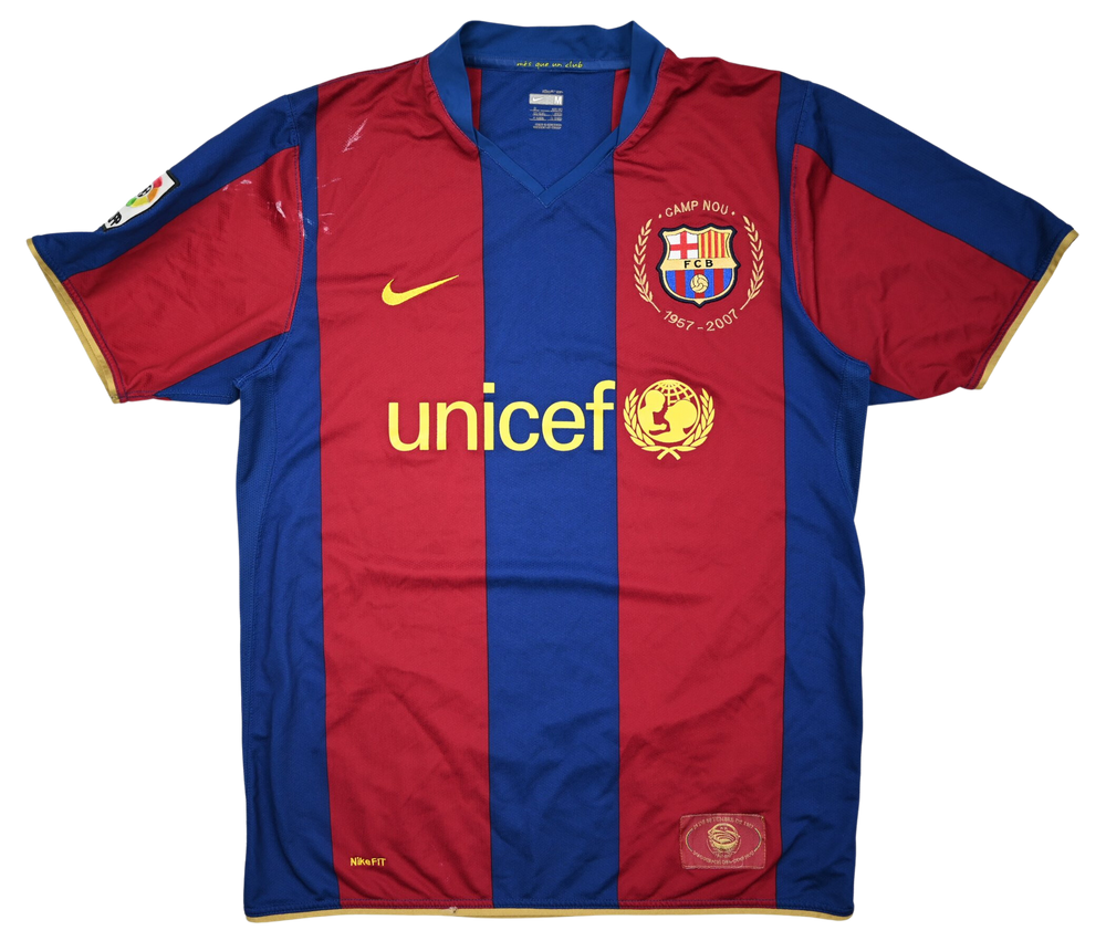 2007-08 FC BARCELONA SHIRT M