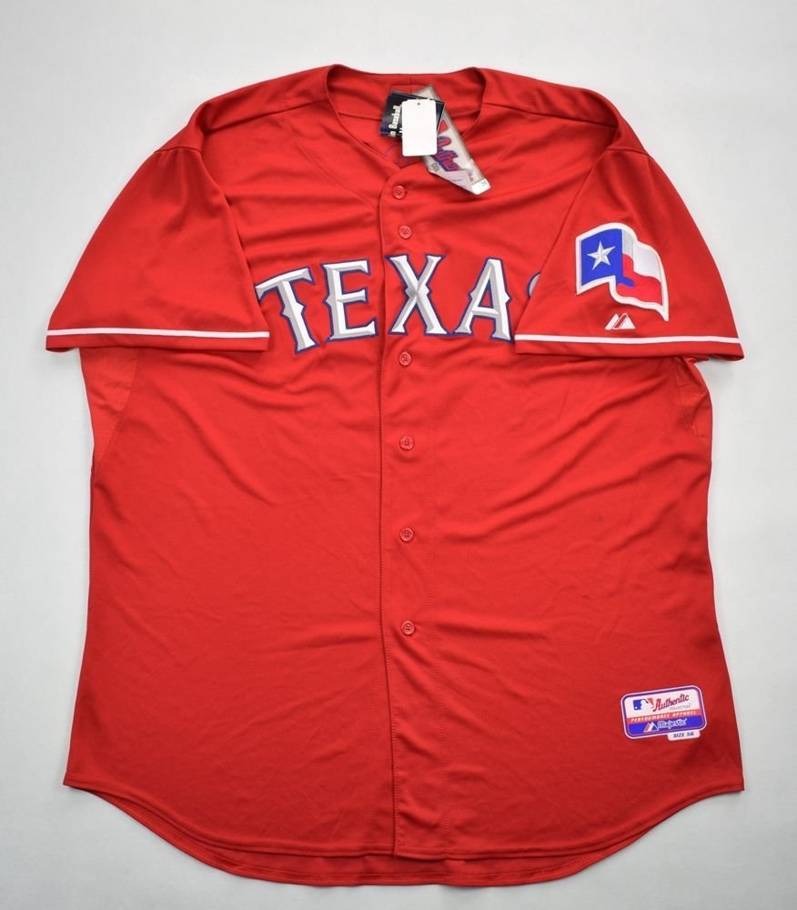 TEXAS RANGERS *KINSLER* BASEBALL MAJESTIC SHIRT 56