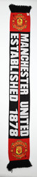 MANCHESTER UNITED ESTABLISHED 1878 SCARF
