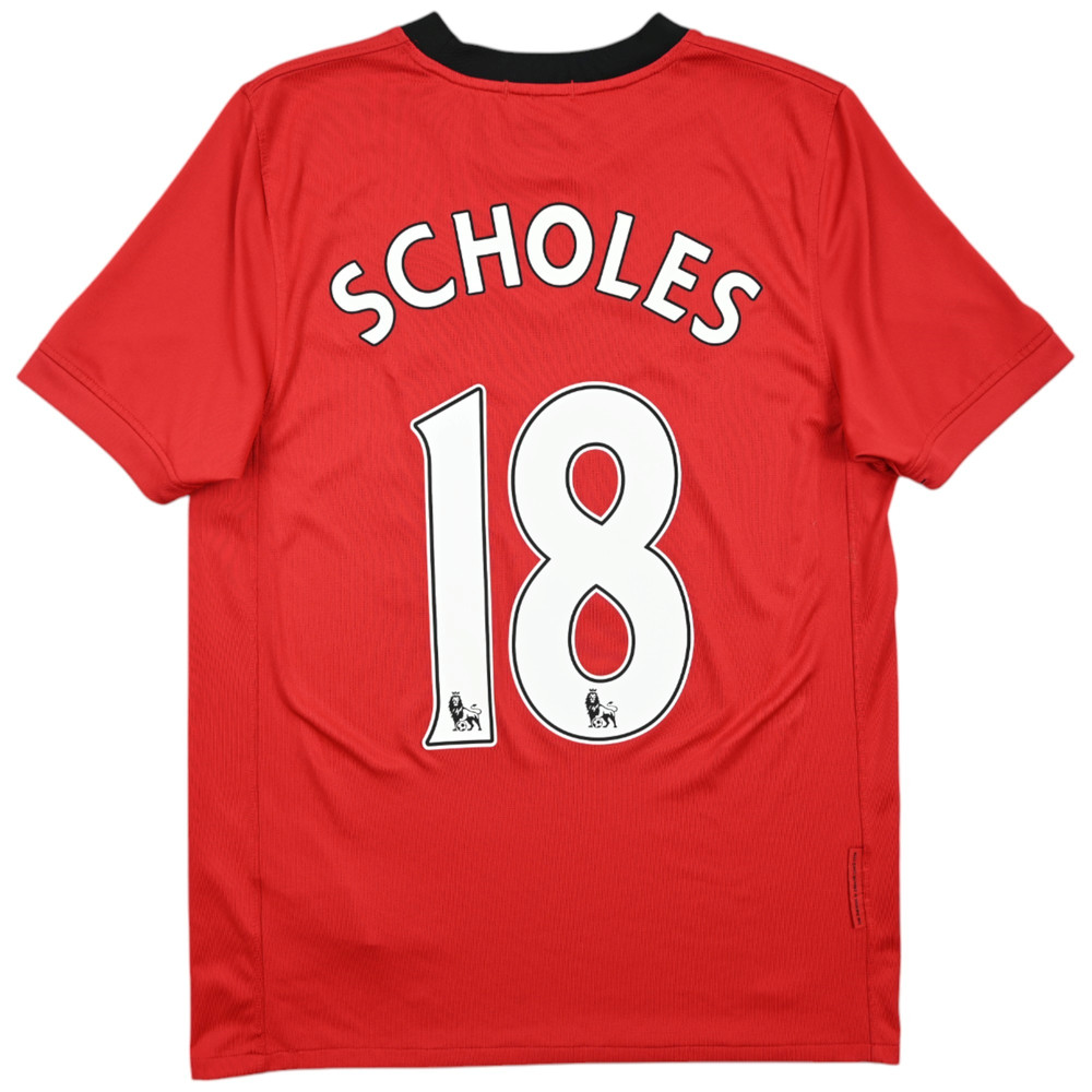 2009-10 MANCHESTER UNITED *SCHOLES* SHIRT S