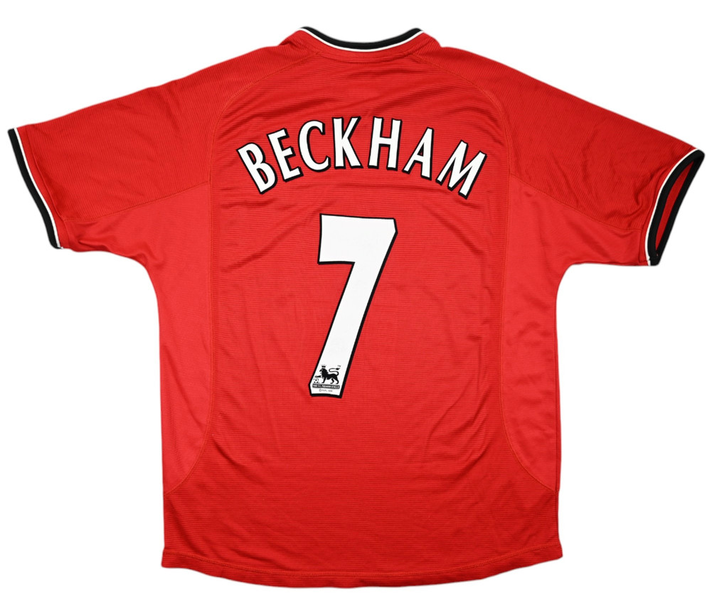 2000-02 MANCHESTER UNITED  *BECKHAM* KOSZULKA L