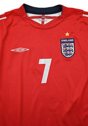2004-06 ENGLAND *BECKHAM* LONGSLEEVE KOSZULKA L