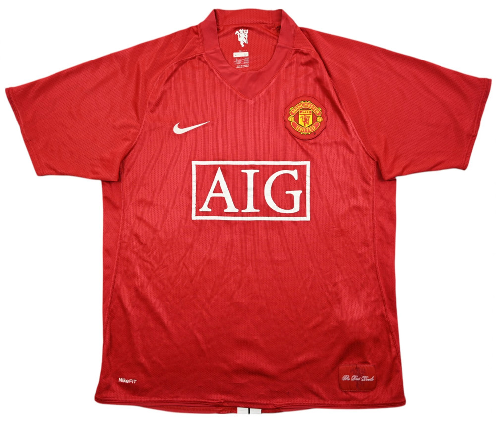 2007-09 MANCHESTER UNTIED *VIDIC* SHIRT M