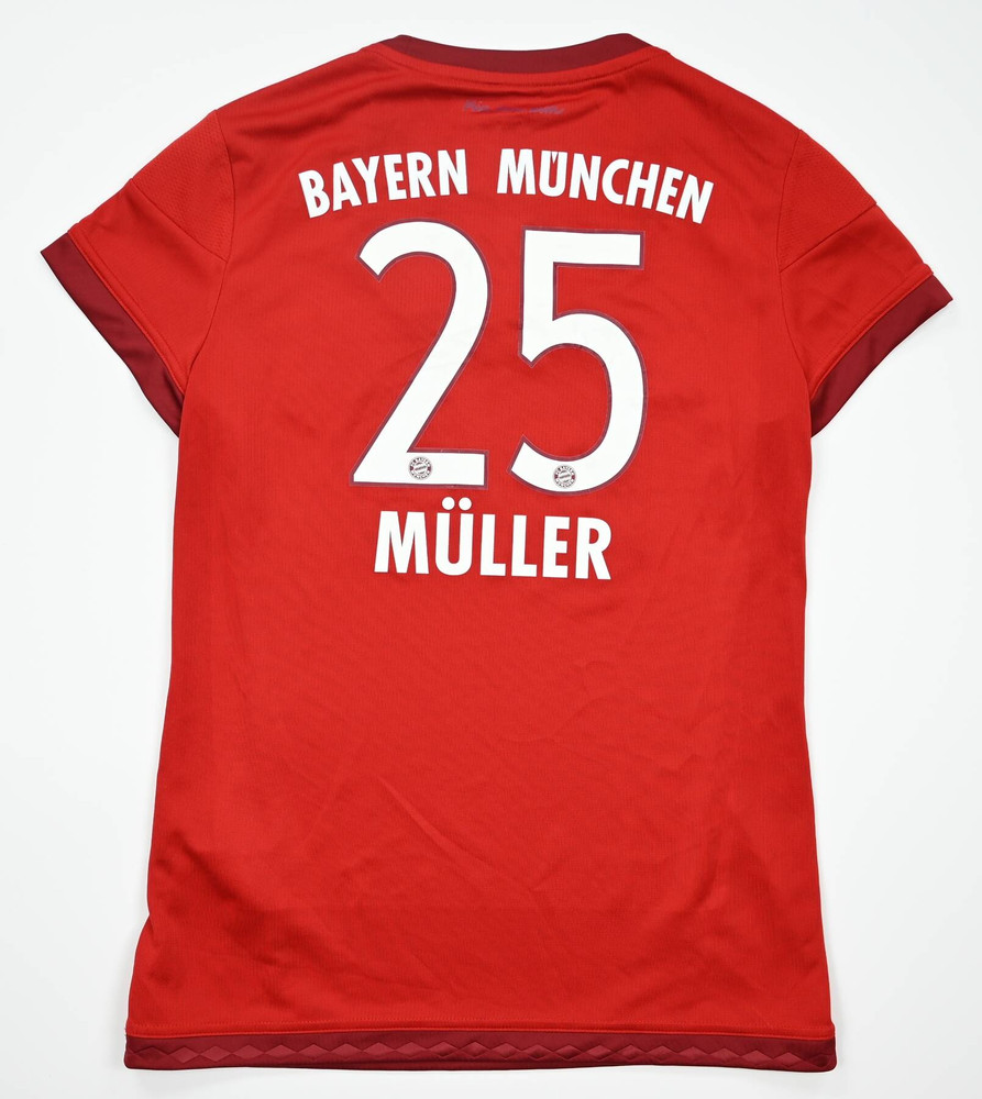 2015-16 BAYERN MUNCHEN *MULLER* SHIRT WOMENS S