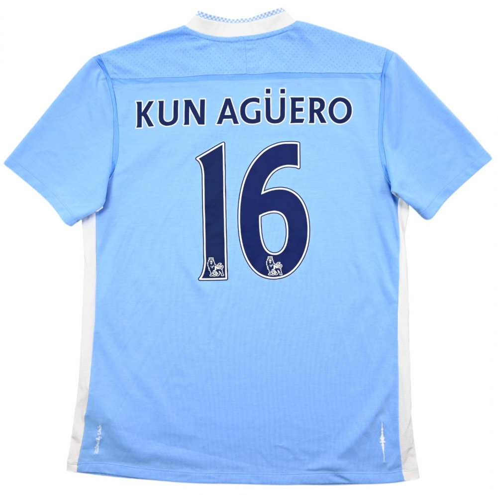 2011-12 MANCHESTER CITY *KUN AGUERO* SHIRT M