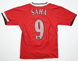 2004-06 MANCHESTER UNITED *SAHA* KOSZULKA L. BOYS 