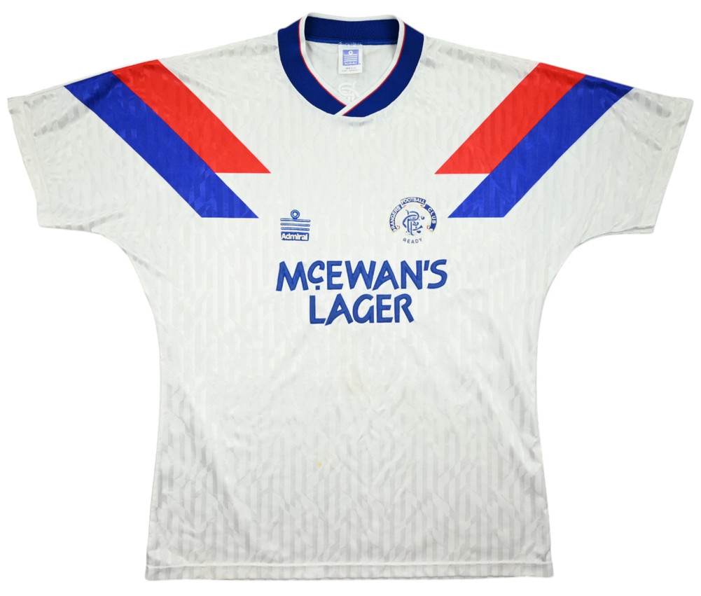 1990-92 GLASGOW RANGERS SHIRT L