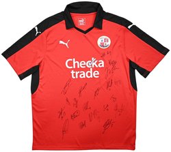 2016-17 CRAWLEY TOWN SIGNATURES SHIRT XL 