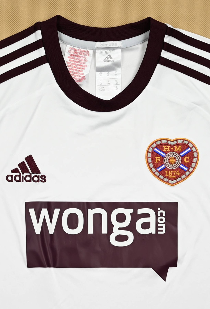 2013-14 HEART OF MIDLOTHIAN SHIRT XL.BOYS