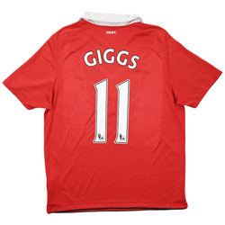 2010-11 MANCHESTER UNITED *GIGGS* SHIRT L