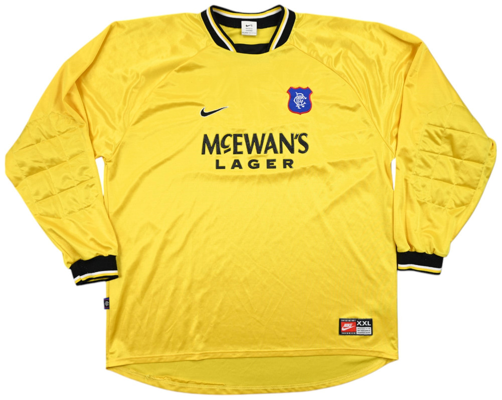1997-99 GLASGOW RANGERS GOALKEEPERK LONGSLEEVE SHIRT XXL