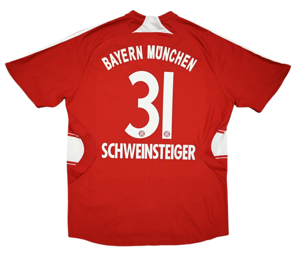 2007-08 BAYERN MUNCHEN *SCHWEINSTEIGER* SHIRT L