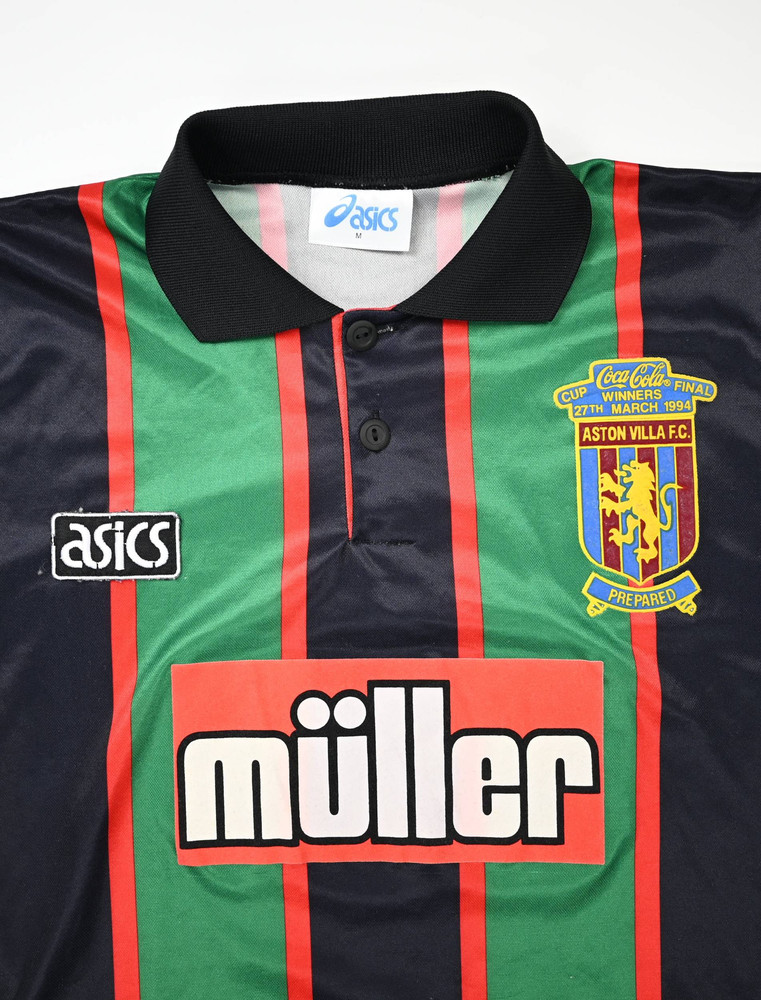 1993-95 ASTON VILLA 1994 COCA-COLA CUP WINNERS SHIRT M