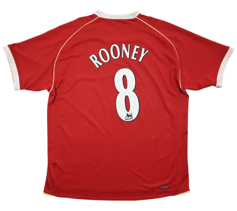 2006-07 MANCHESTER UNITED *ROONEY* SHIRT XL