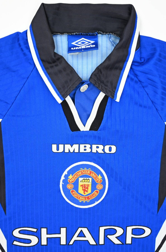 1996-98 MANCHESTER UNITED *CANTONA* SHIRT L