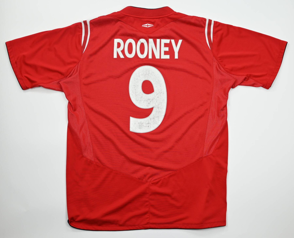 2004-06 ENGLAND *ROONEY* KOSZULKA L