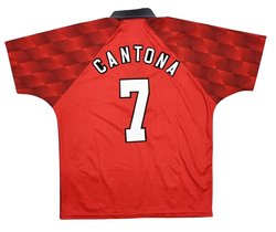 1996-98 MANCHESTER UNITED *CANTONA* SHIRT L