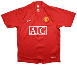 2007-09 MANCHESTER UNITED *EDBERG* SHIRT M