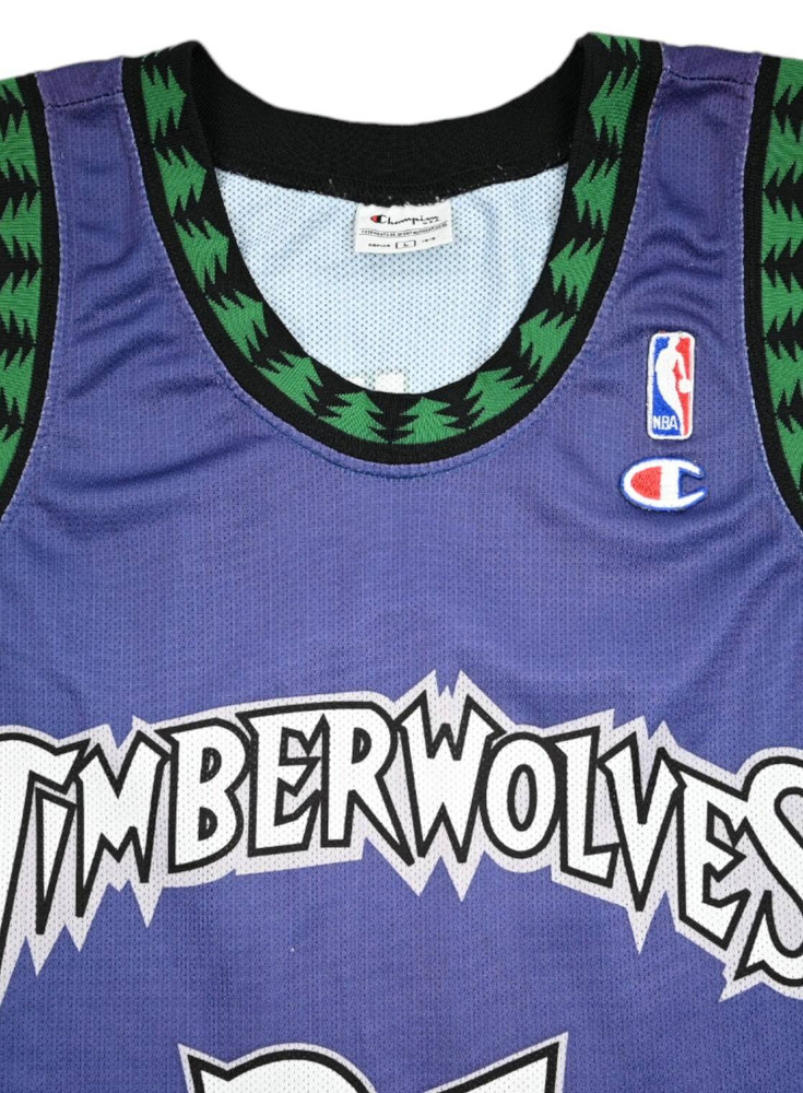 MINNESOTA TIMBERWOLVES *GARNETT* NBA SHIRT L