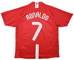 2007-09 MANCHESTER UNITED *RONALDO* SHIRT XL