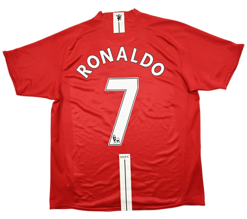 2007-09 MANCHESTER UNITED *RONALDO* SHIRT L