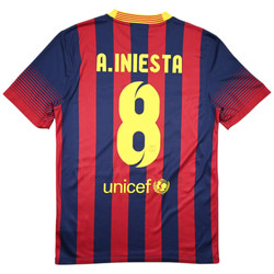 2013-14 FC BARCELONA *A. INIESTA* KOSZULKA S