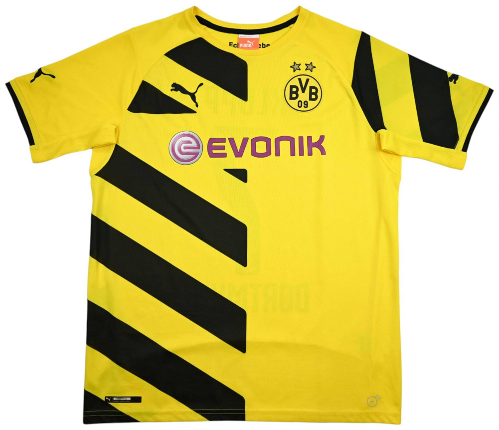 2014-15 BORUSSIA DORTMUND *KLOPP* SHIRT XL. BOYS / S