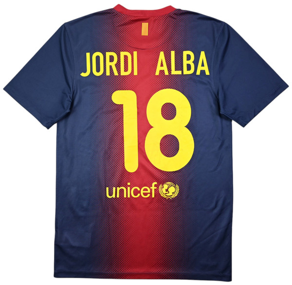 2012-13 BARCELONA *JORDI ALBA* BASIC SHIRT S