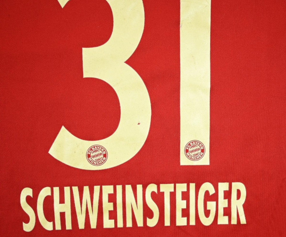 2011-13 BAYERN MUNCHEN *SCHWEINSTEIGER* SHIRT S