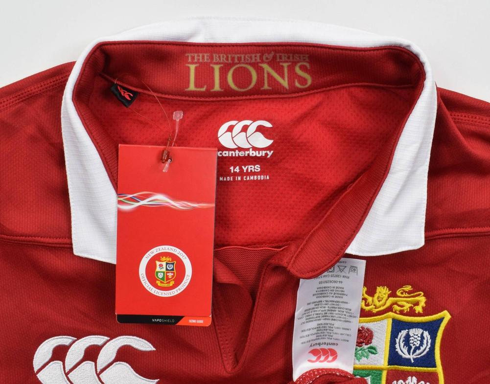 BRITISH AND IRISH LIONS SHIRT XL.BOYS