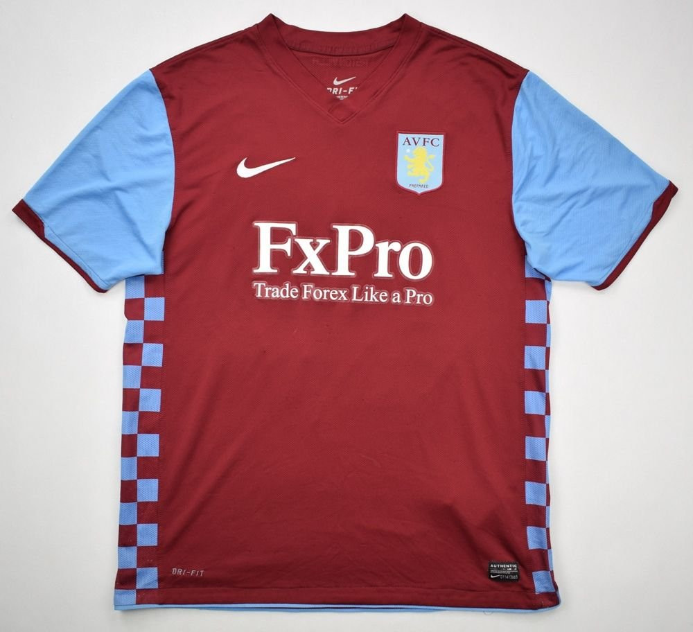2010-11 ASTON VILLA *HUGHES* SHIRT L