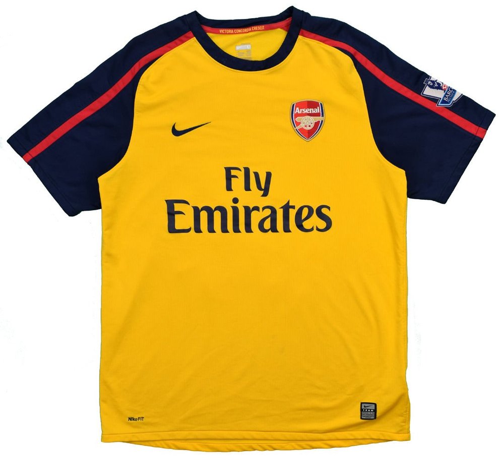 2008-09 ARSENAL LONDON *ANFIELD 89* SHIRT L