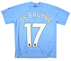 2019-20 MANCHESTER CITY *DE BRUYNE* SHIRT L. BOYS