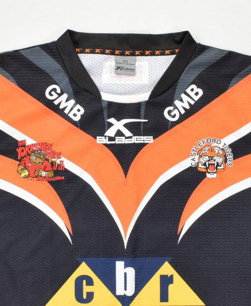 CASTLEFORD TIGERS RUGBY XBLADES SHIRT 3XL