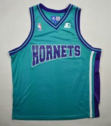 CHARLOTTE HORNETS BASKETBALL STARTER SHIRT L