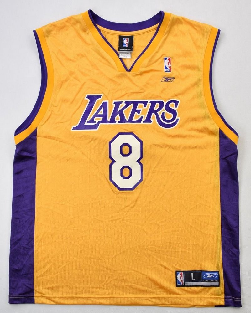 LOS ANGELES LAKERS *Kobe Bryant* NBA REEBOK SHIRT L