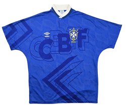 1991-93 BRAZIL SHIRT L