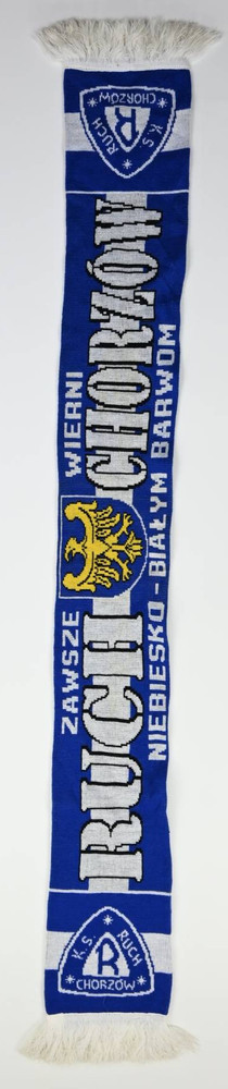 RUCH CHORZÓW ZAWSZE WIERNI NIEBIESKO-BIAŁYM BARWOM SZALIK