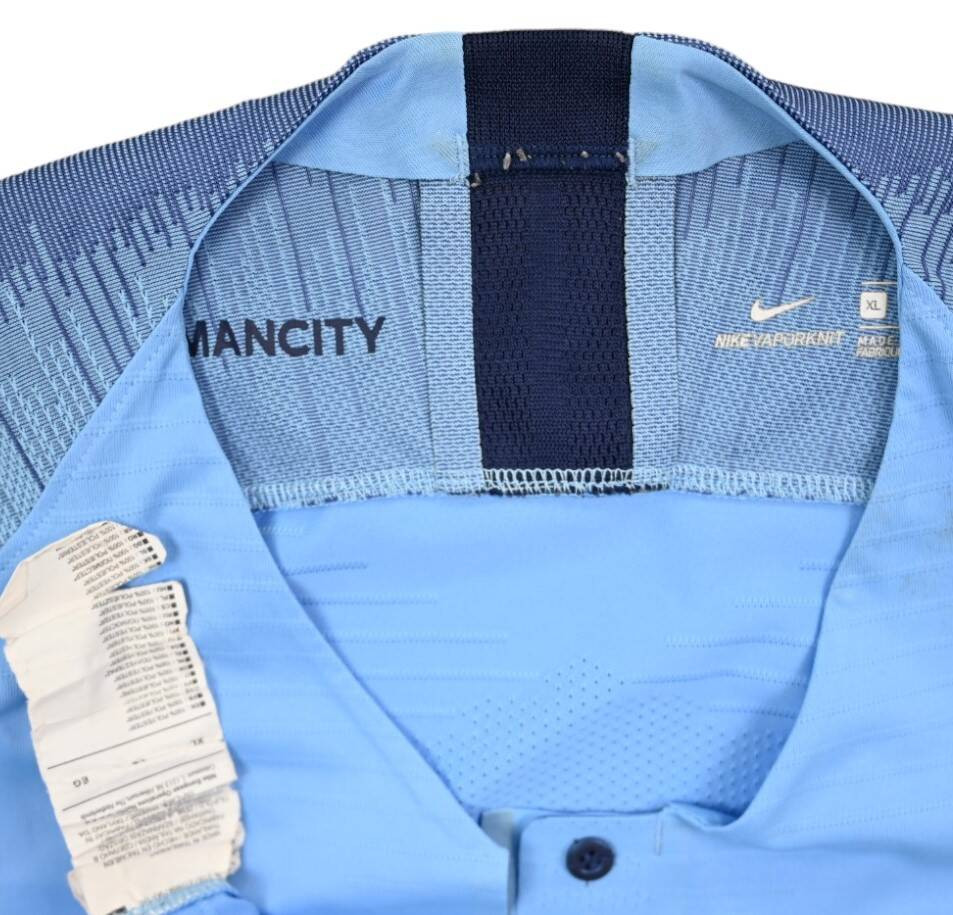 2018-19 MANCHESTER CITY VAPORKNIT PLAYER ISSUE SHIRT XL