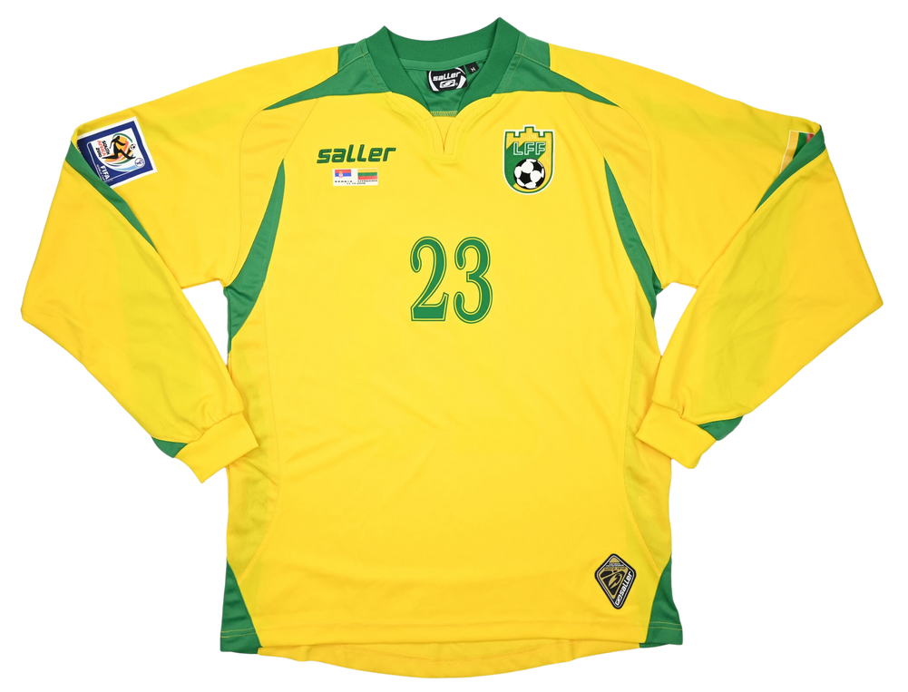 2006-08 LITHUANIA LONGSLEEVE VS SERBIA MATCH ISSUE KOSZULKA M
